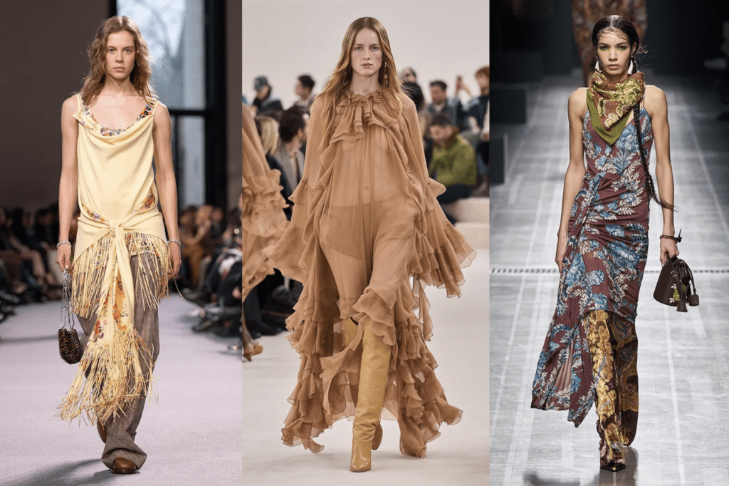 Rabanne, Chloé, Etro - mode - architecture d'intérieure